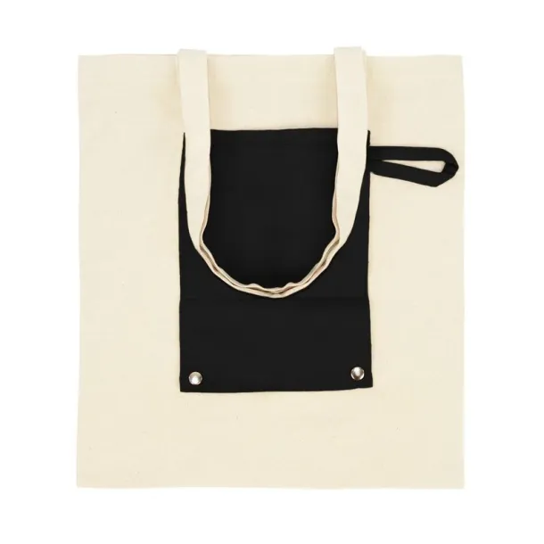 Arlo Cotton foldable shopping bag Crna