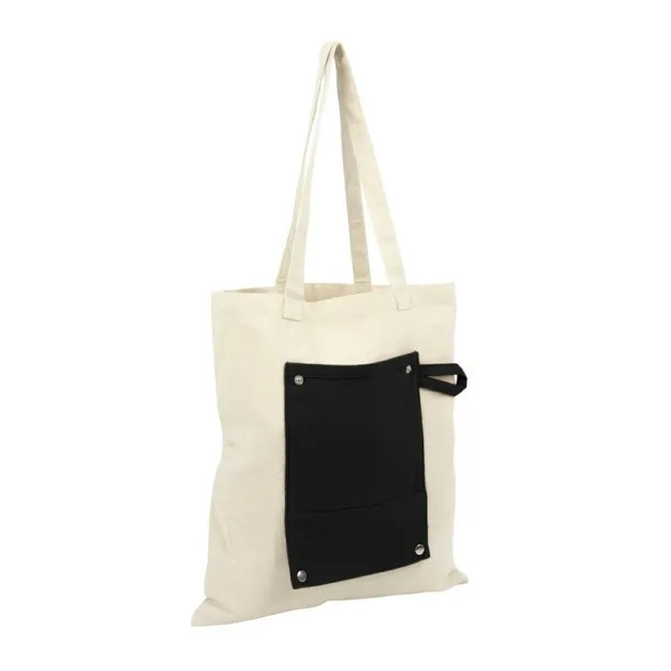 Arlo Cotton foldable shopping bag black