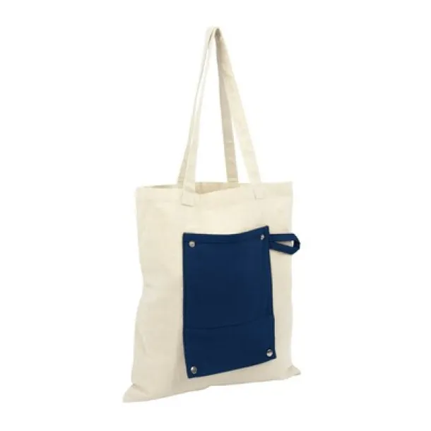 Arlo Cotton foldable shopping bag navy blue