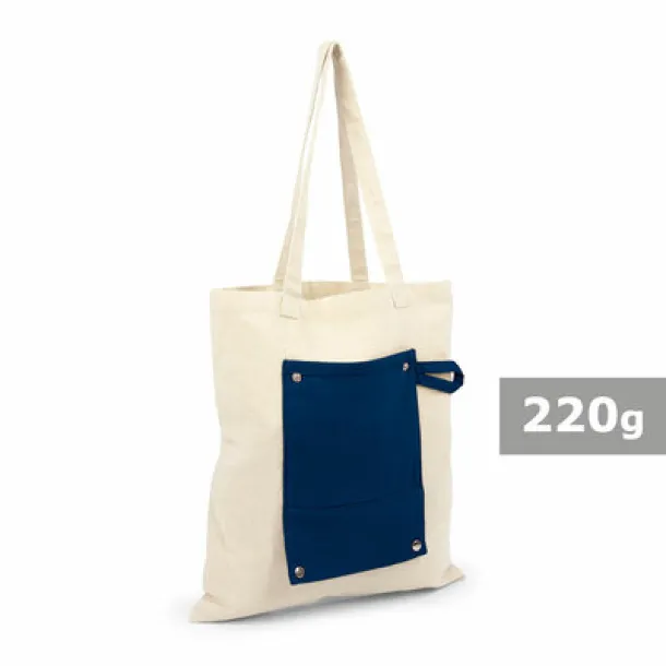 Arlo Cotton foldable shopping bag navy blue