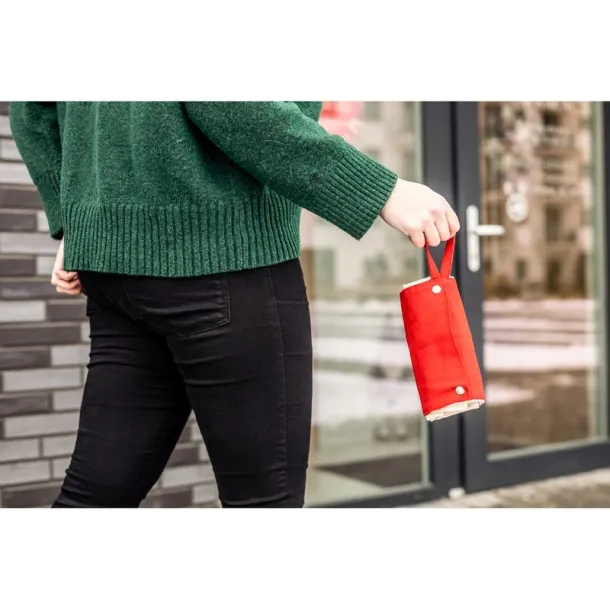 Arlo Cotton foldable shopping bag Crvena