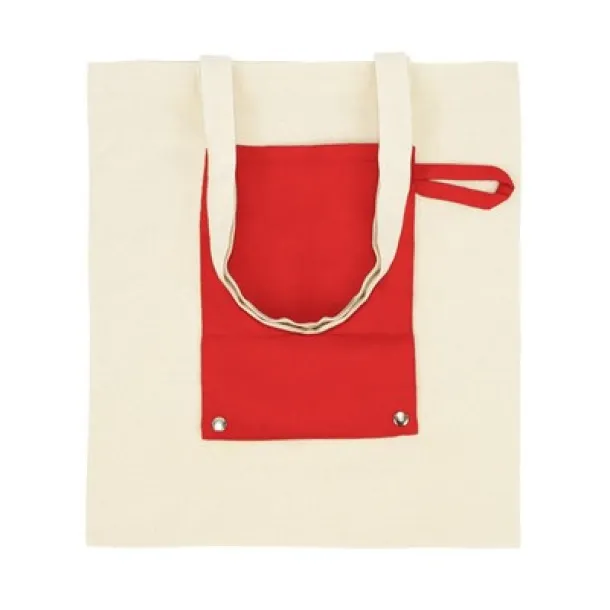 Arlo Cotton foldable shopping bag Crvena