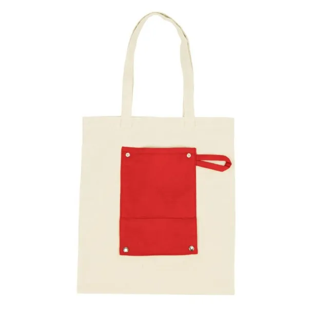 Arlo Cotton foldable shopping bag red