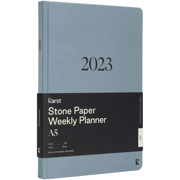 Karst® A5 weekly hard cover planner - K'arst® Light blue