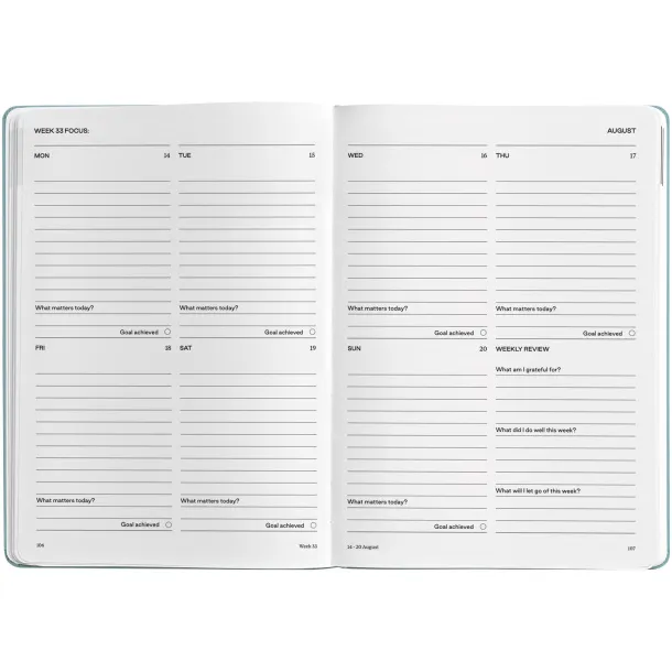 Karst® A5 weekly hard cover planner - K'arst® Light blue