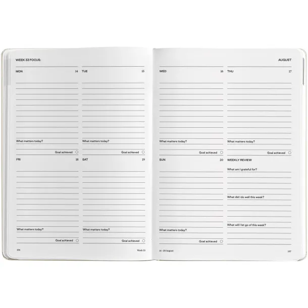 Karst® A5 weekly hard cover planner - K'arst® Champagne