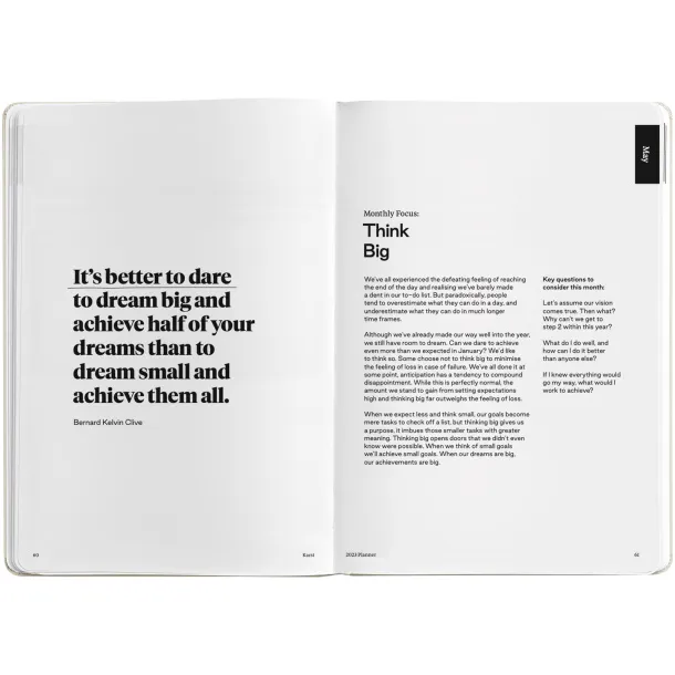 Karst® A5 weekly hard cover planner - K'arst® Champagne