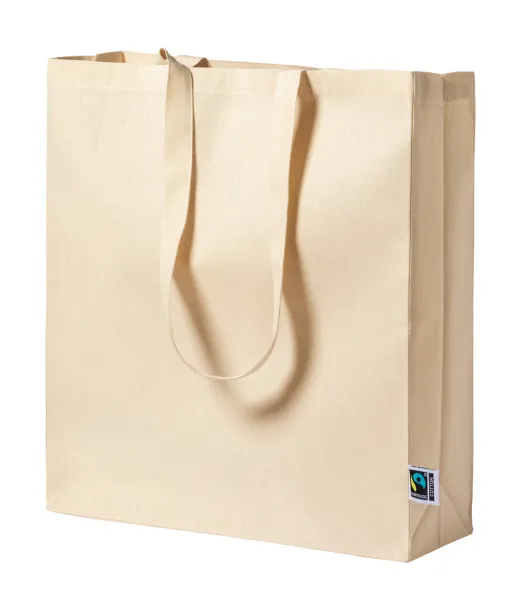 Elatek fairtrade shopping bag, 180 g/m² Natural