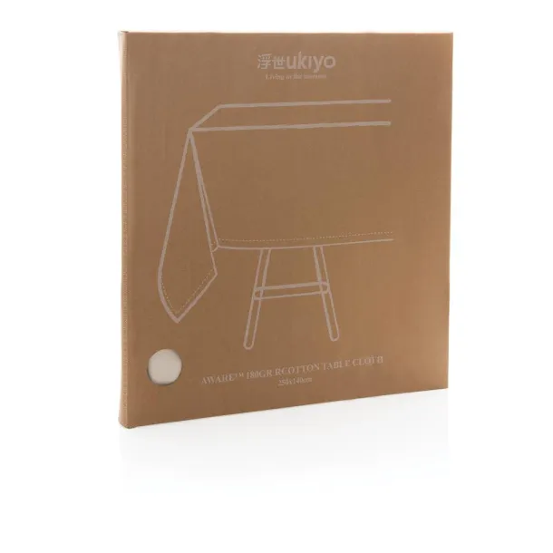 Ukiyo Aware™ 180gr rcotton table cloth 250x140cm - Ukiyo Bijela 