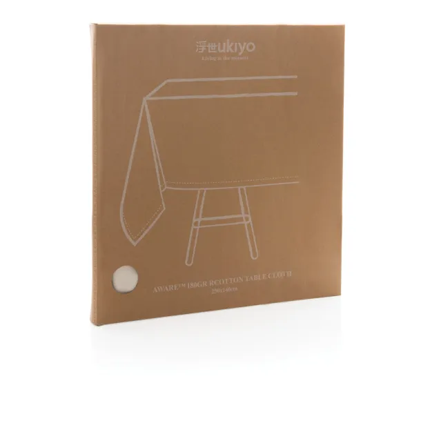 Ukiyo Aware™ 180gr rcotton table cloth 250x140cm - Ukiyo Bijela 