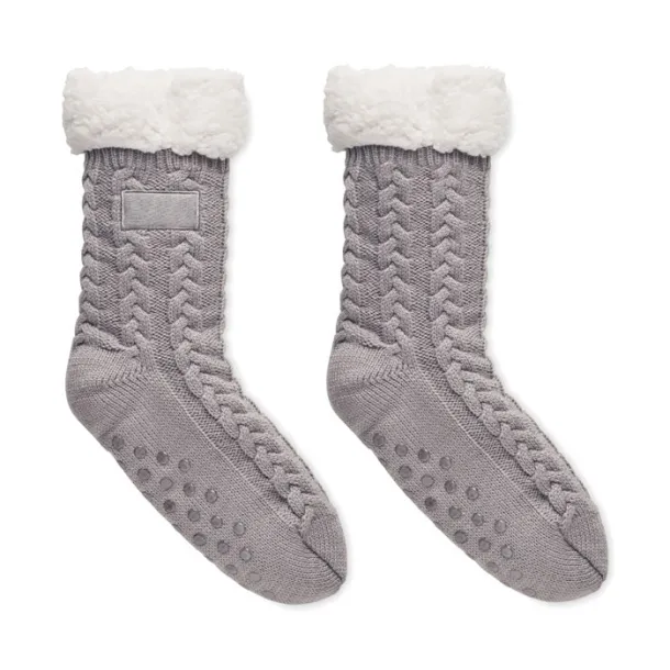 CANICHIE Pair of slipper sock L Grey