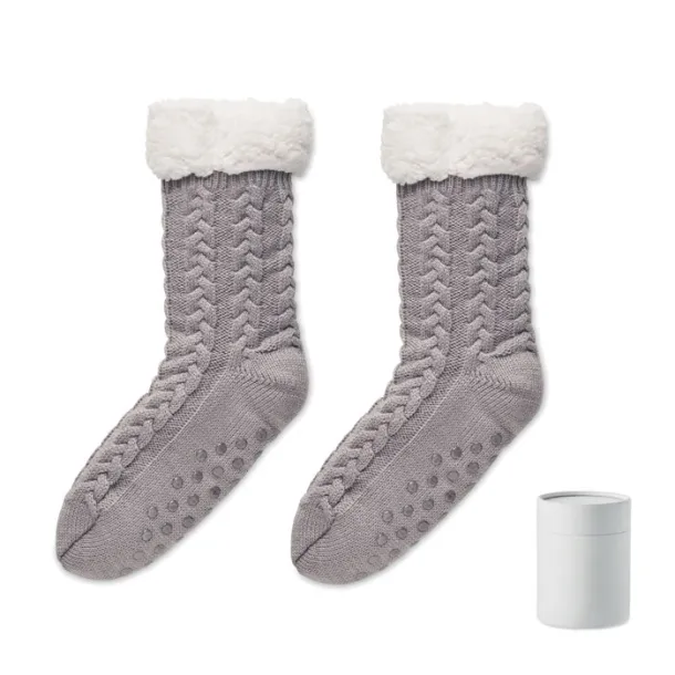 CANICHIE Pair of slipper sock L Grey