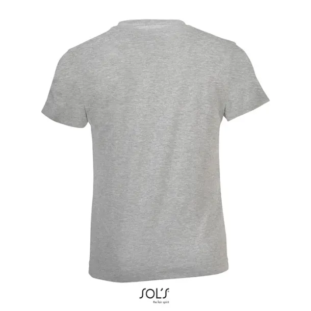 REGENT FIT KIDS TSHIRT-150g Grey Melange