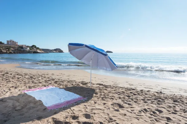 Sandok beach umbrella Blue