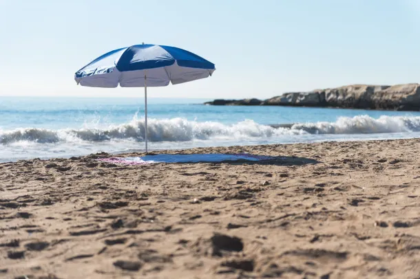 Sandok beach umbrella Blue