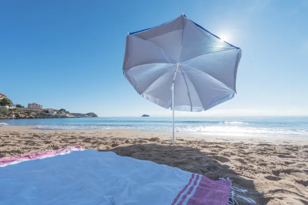 Sandok beach umbrella Blue