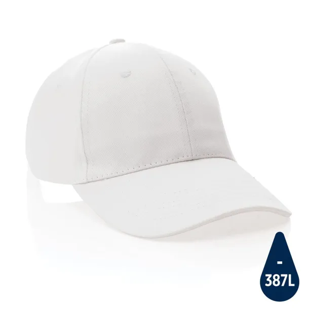 Impact 6 panel 280gr Rcotton cap with AWARE™ tracer - XD Collection White 