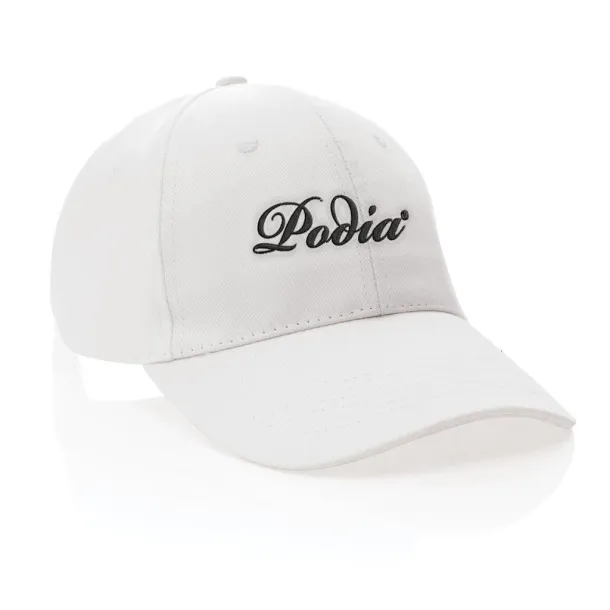 Impact 6 panel 280gr Rcotton cap with AWARE™ tracer - XD Collection White 