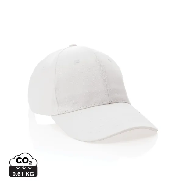 Impact 6 panel 280gr Rcotton cap with AWARE™ tracer - XD Collection White 