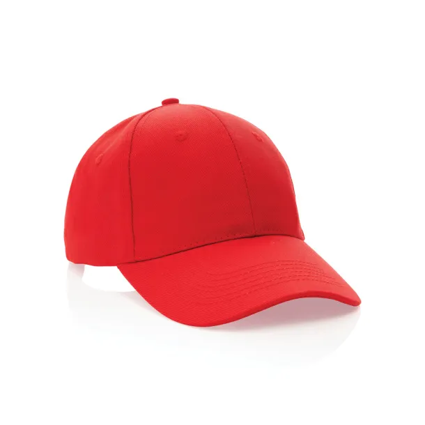 Impact 6 panel 280gr Rcotton cap with AWARE™ tracer - XD Collection Red 