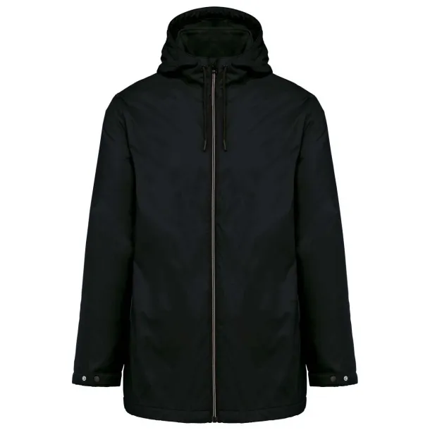  UNISEX HOODED JACKET WITH MICRO-POLARFLEECE LINING - Kariban Black