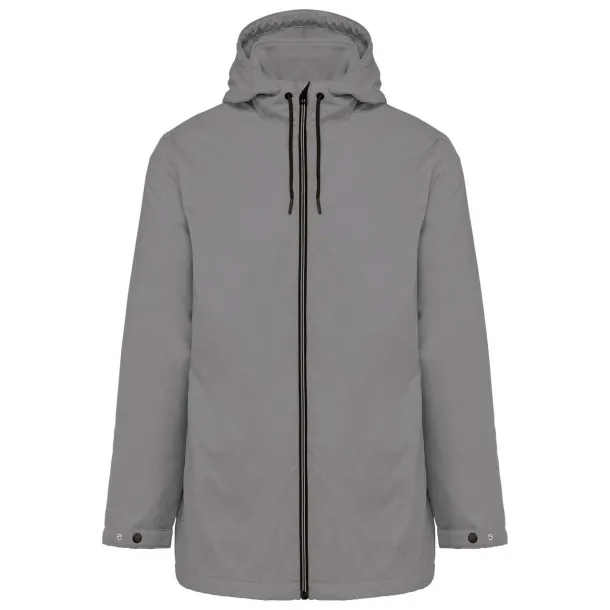  UNISEX HOODED JACKET WITH MICRO-POLARFLEECE LINING - Kariban Light Grey