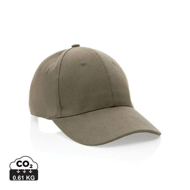 Impact 280gr kapa šilterica od recikliranog pamuka s AWARE™ tragačem - 6 panela - XD Collection Zelena 
