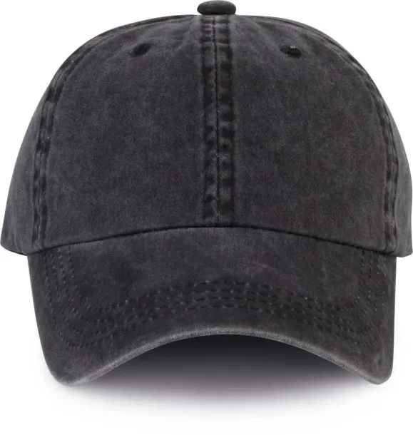  6 PANELS VINTAGE CAP - K-UP Black Washed