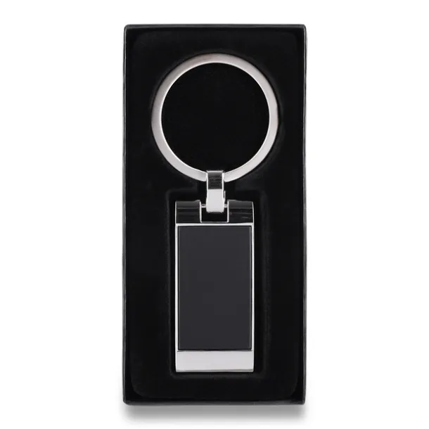 FORTE metal key ring Black