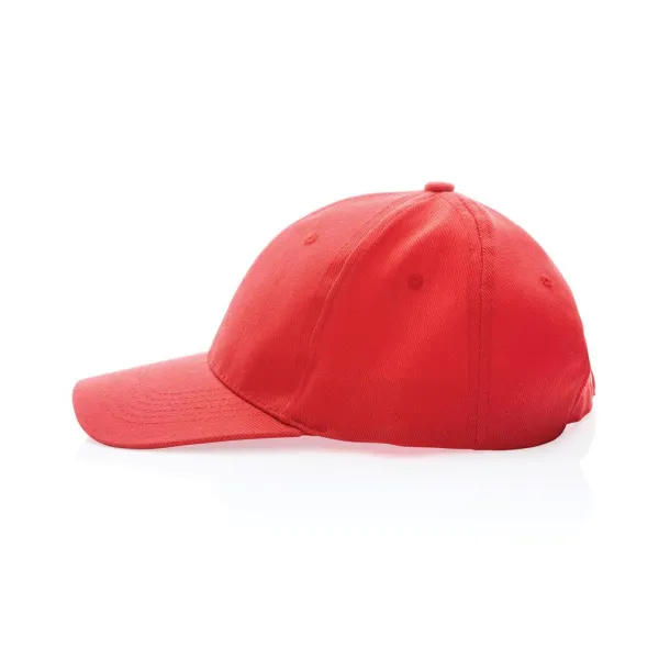 Impact 280gr kapa šilterica od recikliranog pamuka s AWARE™ tragačem - 6 panela - XD Collection Red 