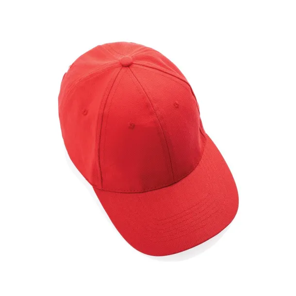 Impact 280gr kapa šilterica od recikliranog pamuka s AWARE™ tragačem - 6 panela - XD Collection Red 