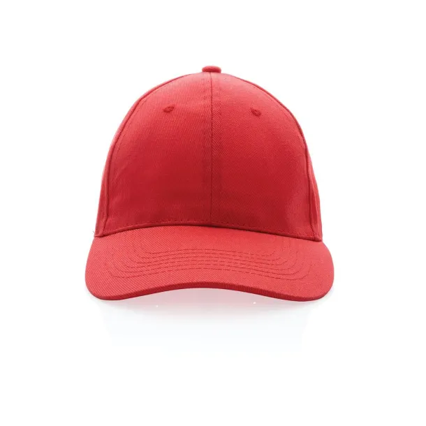 Impact 280gr kapa šilterica od recikliranog pamuka s AWARE™ tragačem - 6 panela - XD Collection Red 