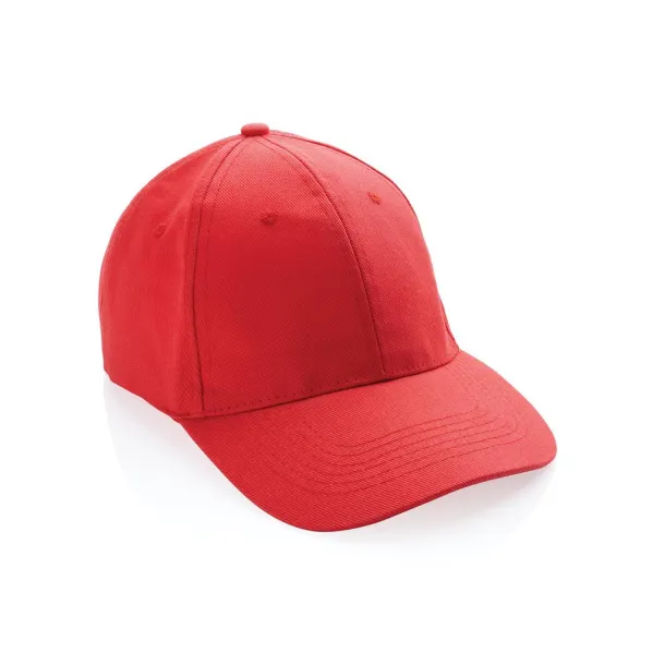 Impact 280gr kapa šilterica od recikliranog pamuka s AWARE™ tragačem - 6 panela - XD Collection Red 