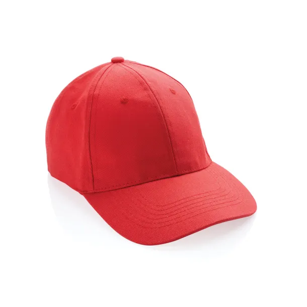 Impact 280gr kapa šilterica od recikliranog pamuka s AWARE™ tragačem - 6 panela - XD Collection Red 