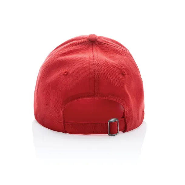 Impact 280gr kapa šilterica od recikliranog pamuka s AWARE™ tragačem - 6 panela - XD Collection Red 