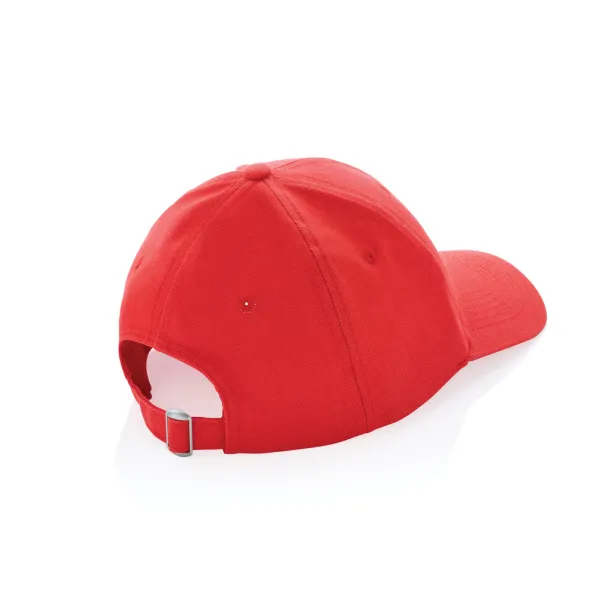 Impact 280gr kapa šilterica od recikliranog pamuka s AWARE™ tragačem - 6 panela - XD Collection Red 