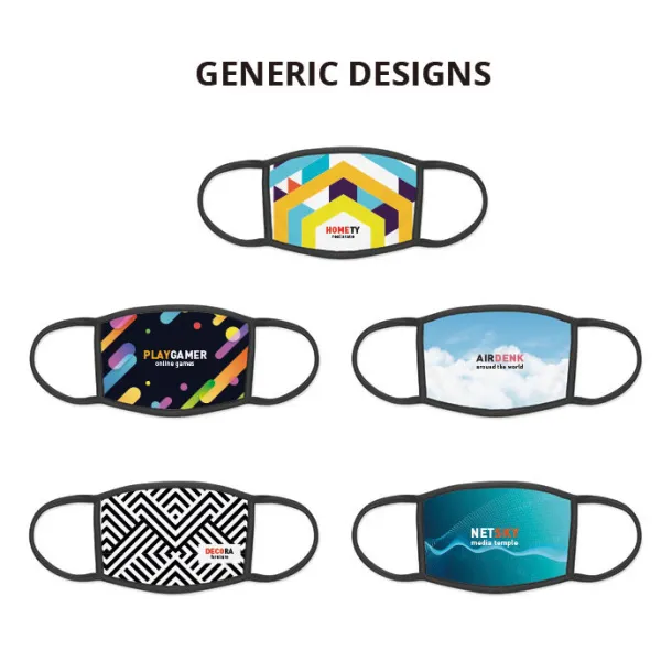 SUBLICOVER L-XL maskica za lice, sublimacijska Crna