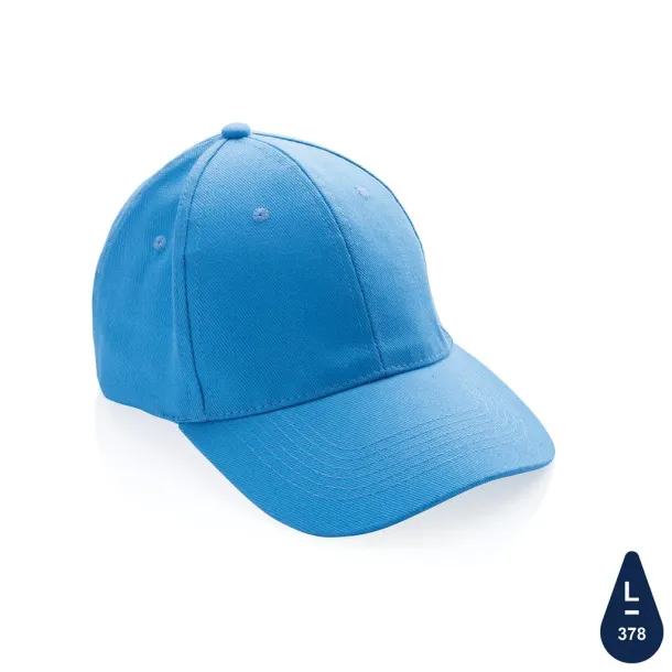Impact 280gr kapa šilterica od recikliranog pamuka s AWARE™ tragačem - 6 panela - XD Collection blue 