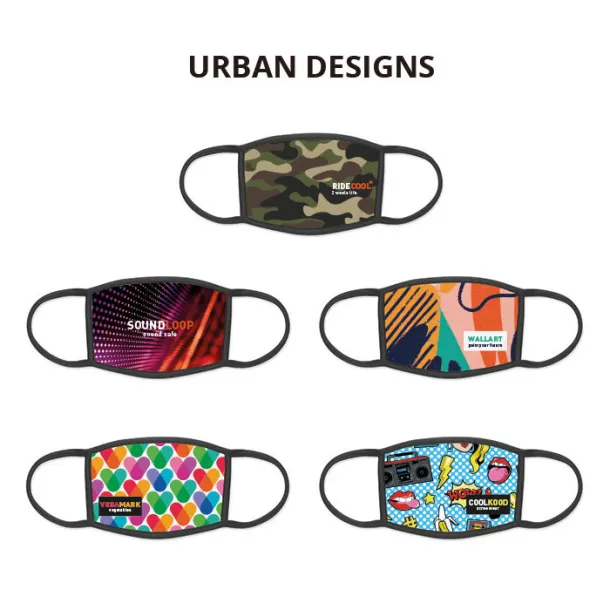 SUBLICOVER L-XL Sublimation face cover L Black