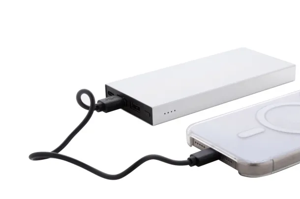 RaluTen prijenosna baterija, 10 000 mAh Srebrna