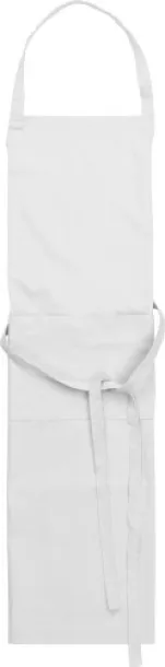LUKE Cotton and polyester (240 gr/m²) apron Bijela
