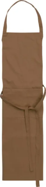 LUKE Cotton and polyester (240 gr/m²) apron brown