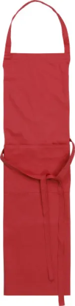 LUKE Cotton and polyester (240 gr/m²) apron Crvena