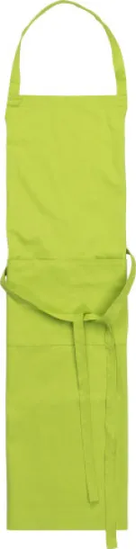 LUKE Cotton and polyester (240 gr/m²) apron lime