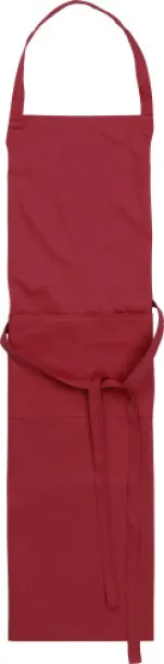 LUKE Cotton and polyester (240 gr/m²) apron burgundy