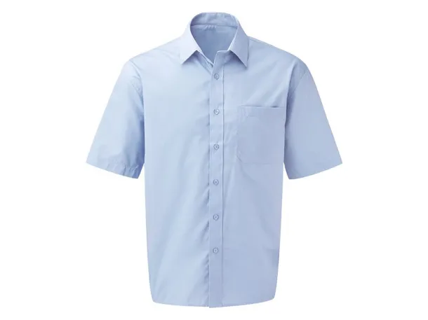 BUSINESS ssL MEN men’s short sleeve shirt - EXPLODE Light blue