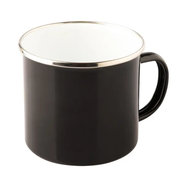 OLDSCHOOL 500 ml enamel mug  Black