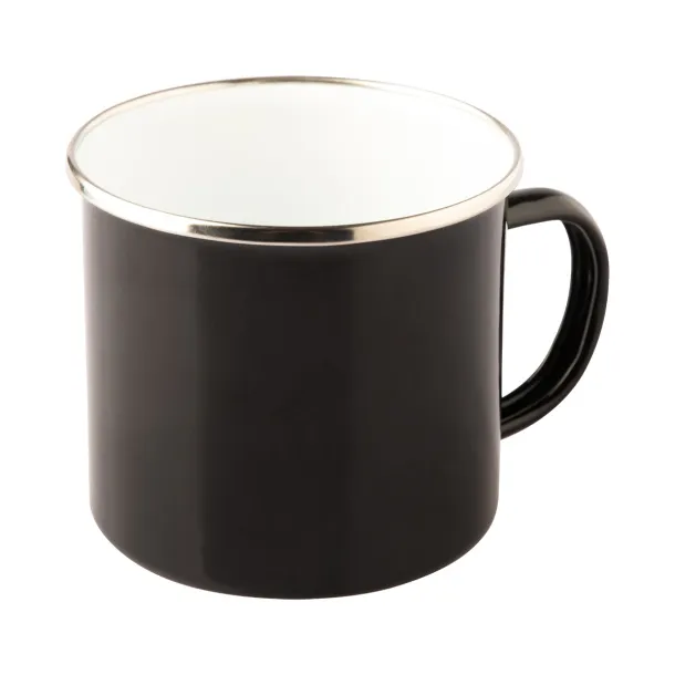 OLDSCHOOL 500 ml enamel mug  Black