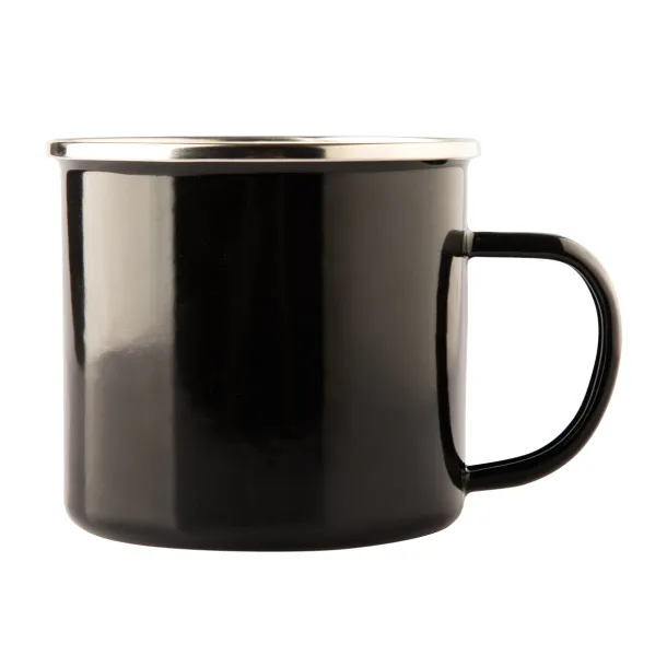 OLDSCHOOL 500 ml enamel mug  Black