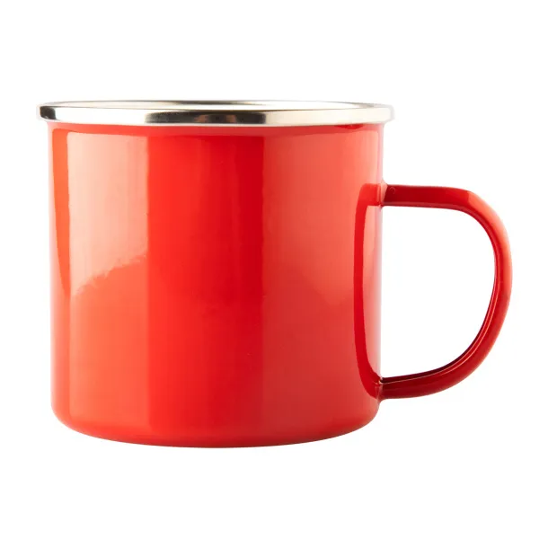 OLDSCHOOL 500 ml enamel mug  Red